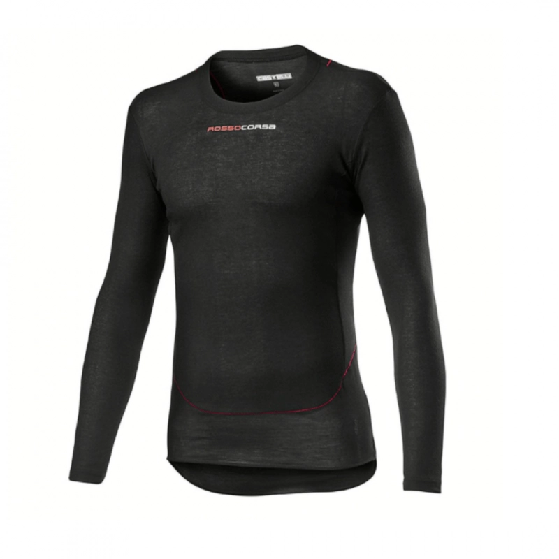 Castelli Prosecco Tech Langarm-Basisschicht Schwarz, Größe XS