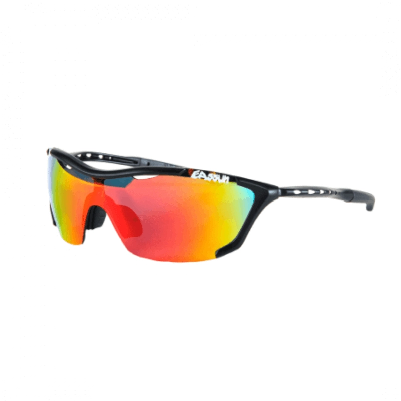 Eassun Record Black Red Glasses