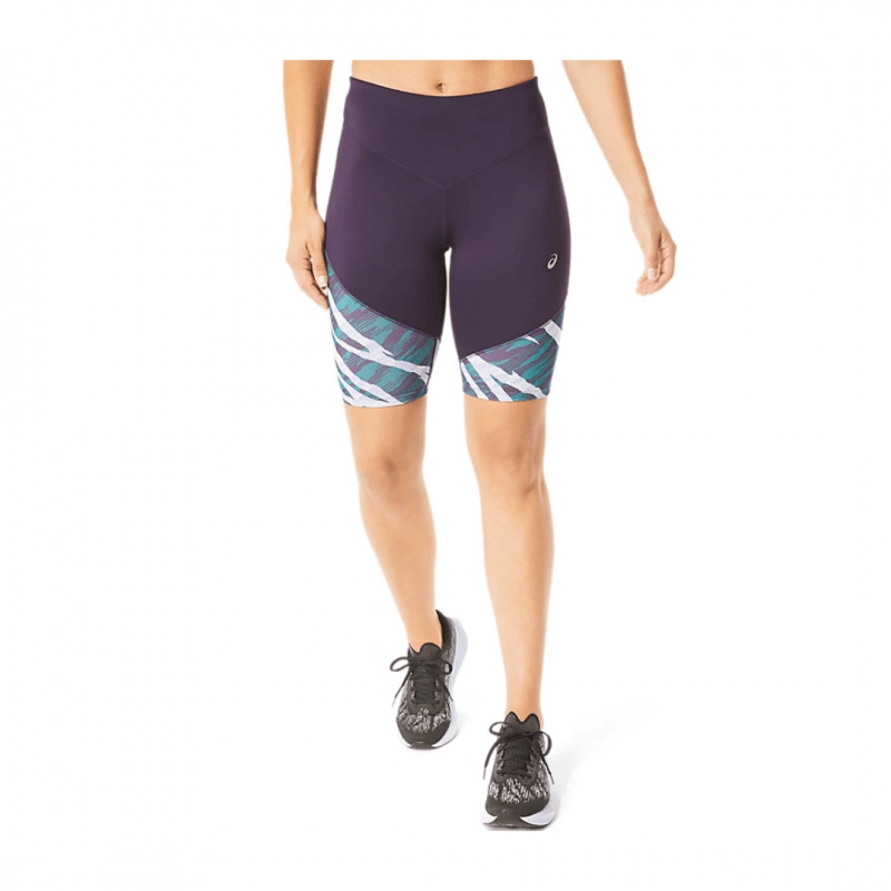 Ascis Wild Camo Sprinter Marineblaue Strumpfhose Frau, Größe S