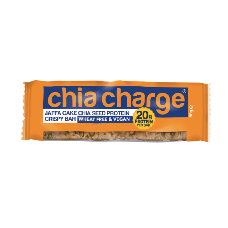 Chia Charge Jaffa Protein Knuspriger Riegel 60g