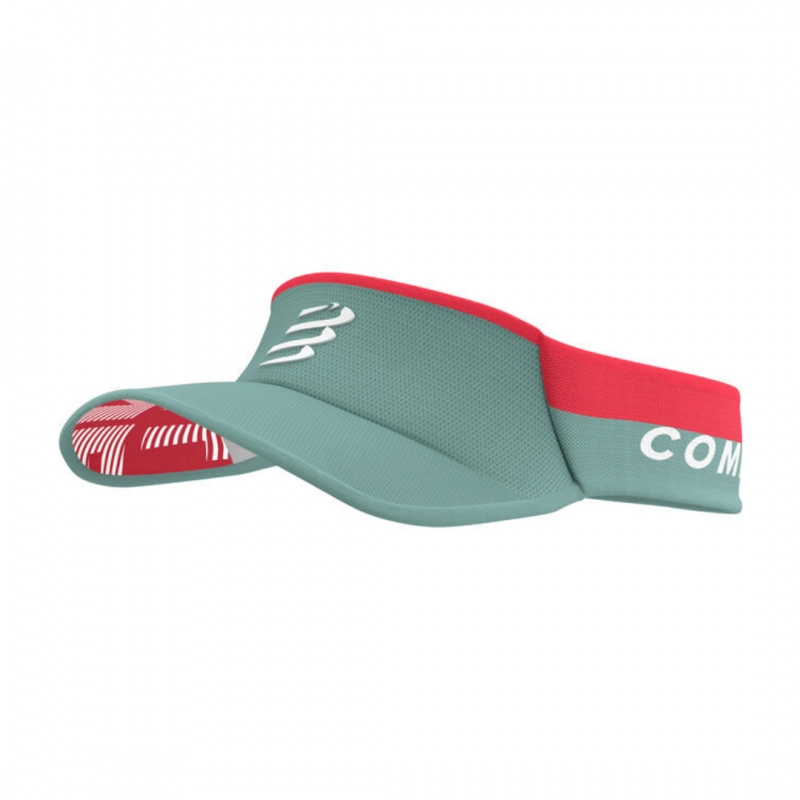 Compressport Ultralight Grün Rot Visier