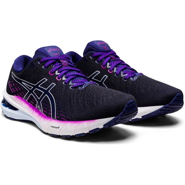 Asics Gel Pursue 8 Schwarz Lila Damen AW22 Laufschuhe, Größe 39 - EUR