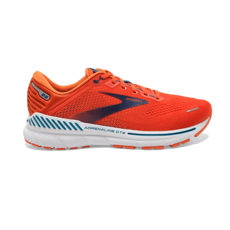 Brooks Adrenaline GTS 22 Dämpfungsschuhe Orange Blau SS22, Größe 45,5 - EUR