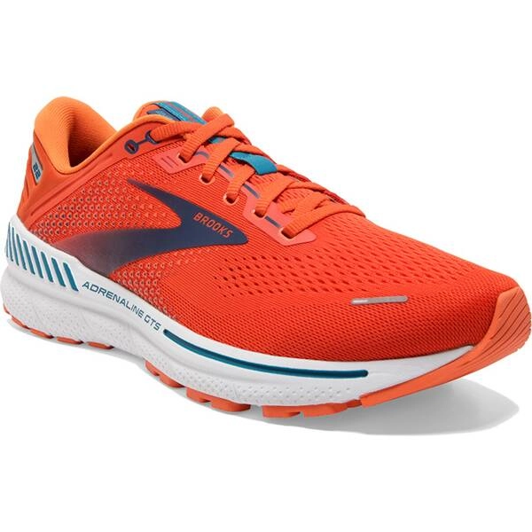 Brooks Adrenaline GTS 22 Dämpfungsschuhe Orange Blau SS22, Größe 45,5 - EUR
