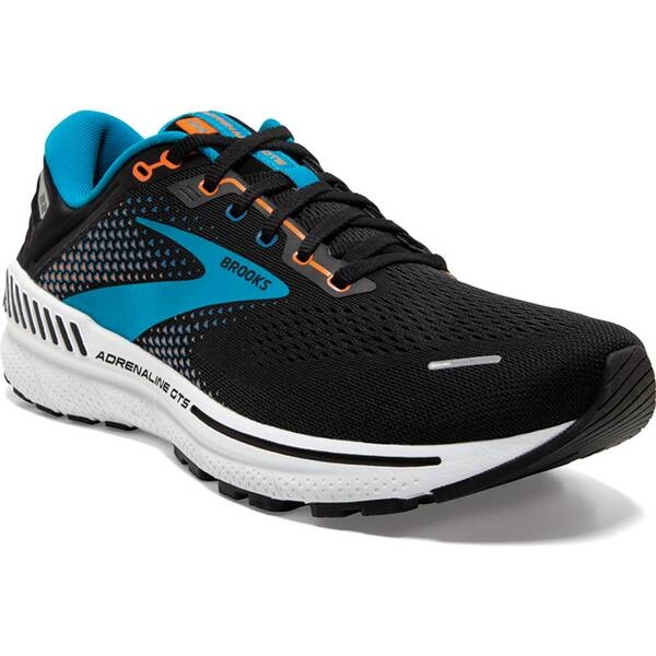 Brooks Adrenaline GTS 22 Dämpfungsschuhe Schwarz Blau SS22, Größe 44,5 - EUR