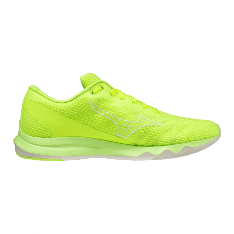 Mizuno Wave Shadow 5 Dämpfungsschuhe Gelb Fluor SS22, Größe 44,5 - EUR