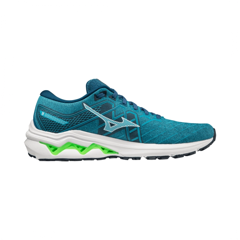 Mizuno Wave Inspire 18 Schuhe Blau Weiß, Größe 42 - EUR