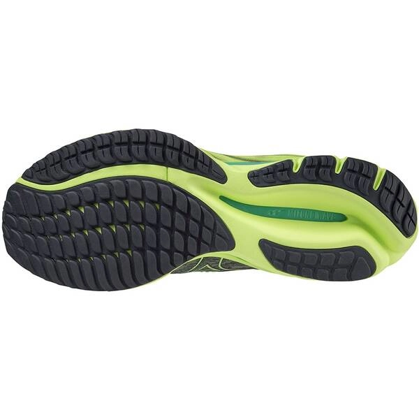 Turnschuhe Mizuno Wave Rider 26 Grau Grün AW22, Größe 44,5 - EUR