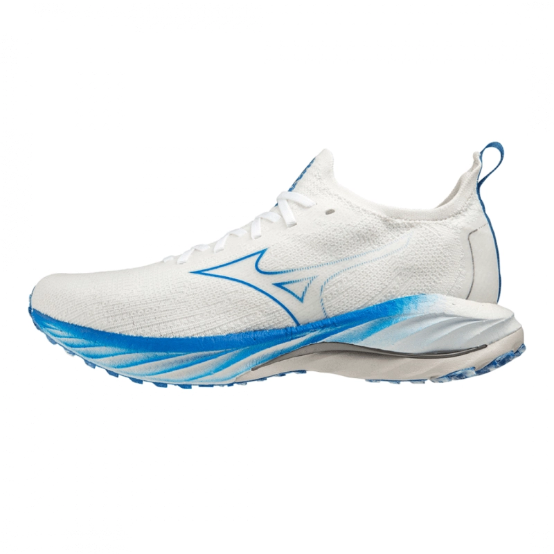 Turnschuhe Mizuno Wave Neo Wind Weiß Blau AW22, Größe 45 - EUR