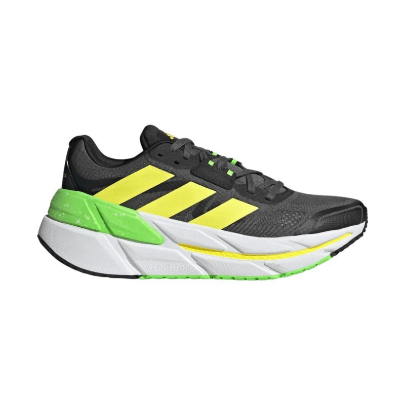 Adidas Adistar CS Dämpfungsschuhe Schwarz Grün AW22, Größe UK 7.5