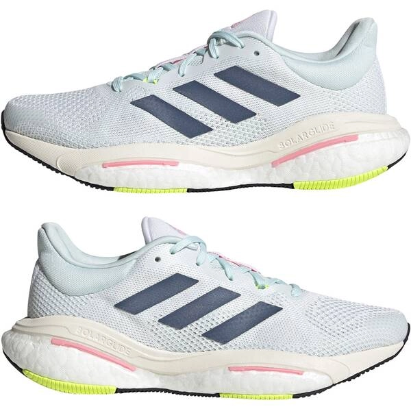 Adidas Solar Glide Damenschuhe Hellblau Rosa AW22, Größe UK 6.5