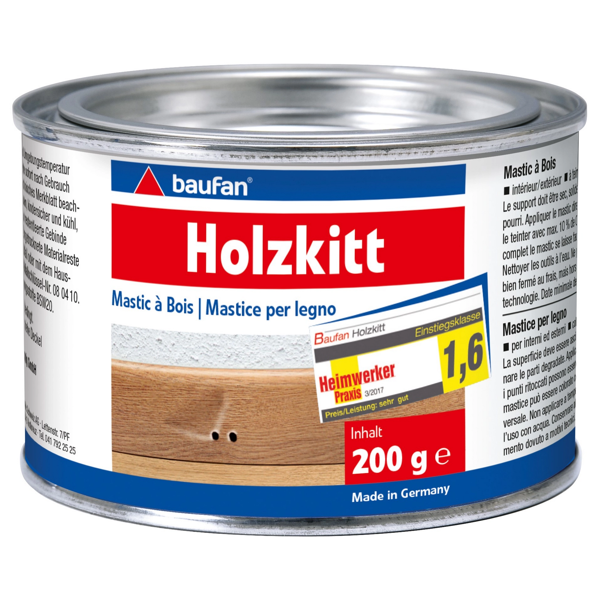 Baufan Holzkitt 'Natur' braun 200 g