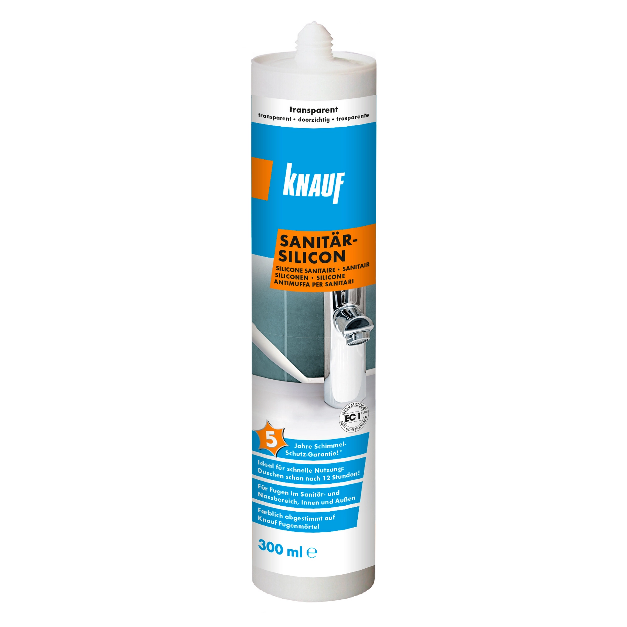 Knauf Sanitärsilikon transparent 300 ml