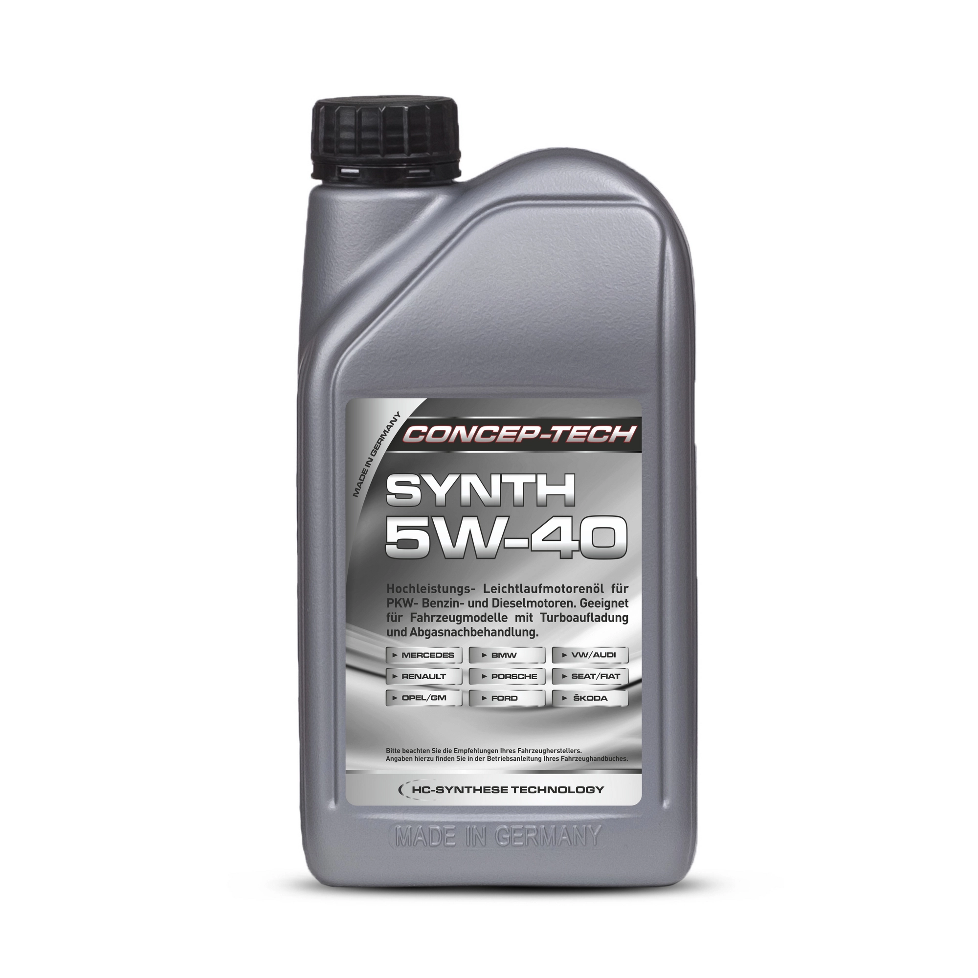 Concep-Tech Hochleistungs-Leichtlaufmotorenöl Synth 5W-40, 1 l