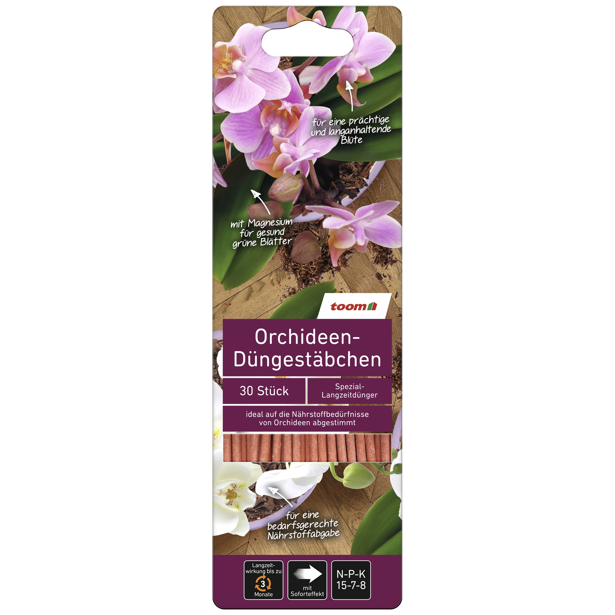 toom Orchideen-Düngestäbchen 30 Stück