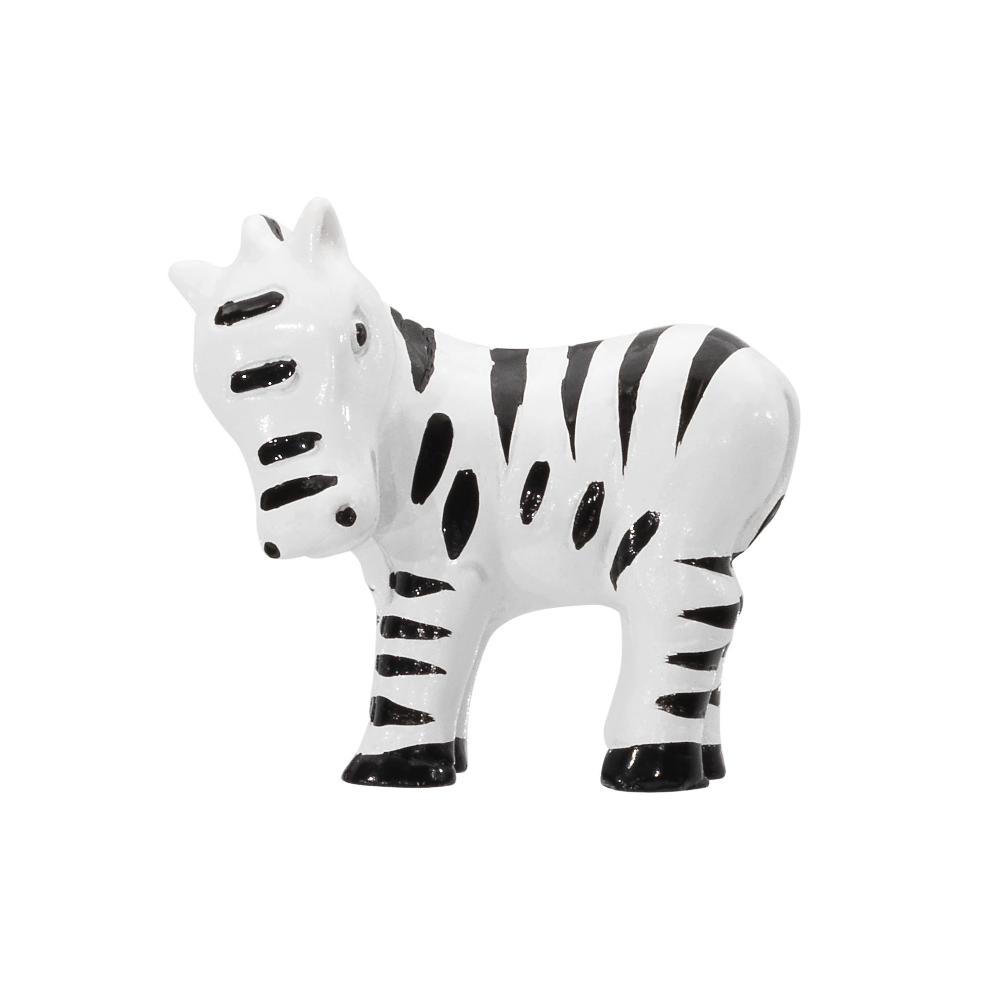Siro Möbelknopf Zebra schwarz-weiß