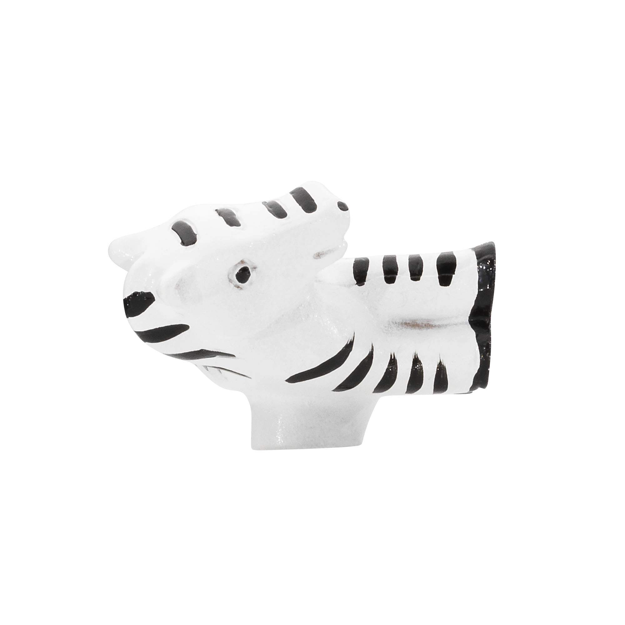 Siro Möbelknopf Zebra schwarz-weiß