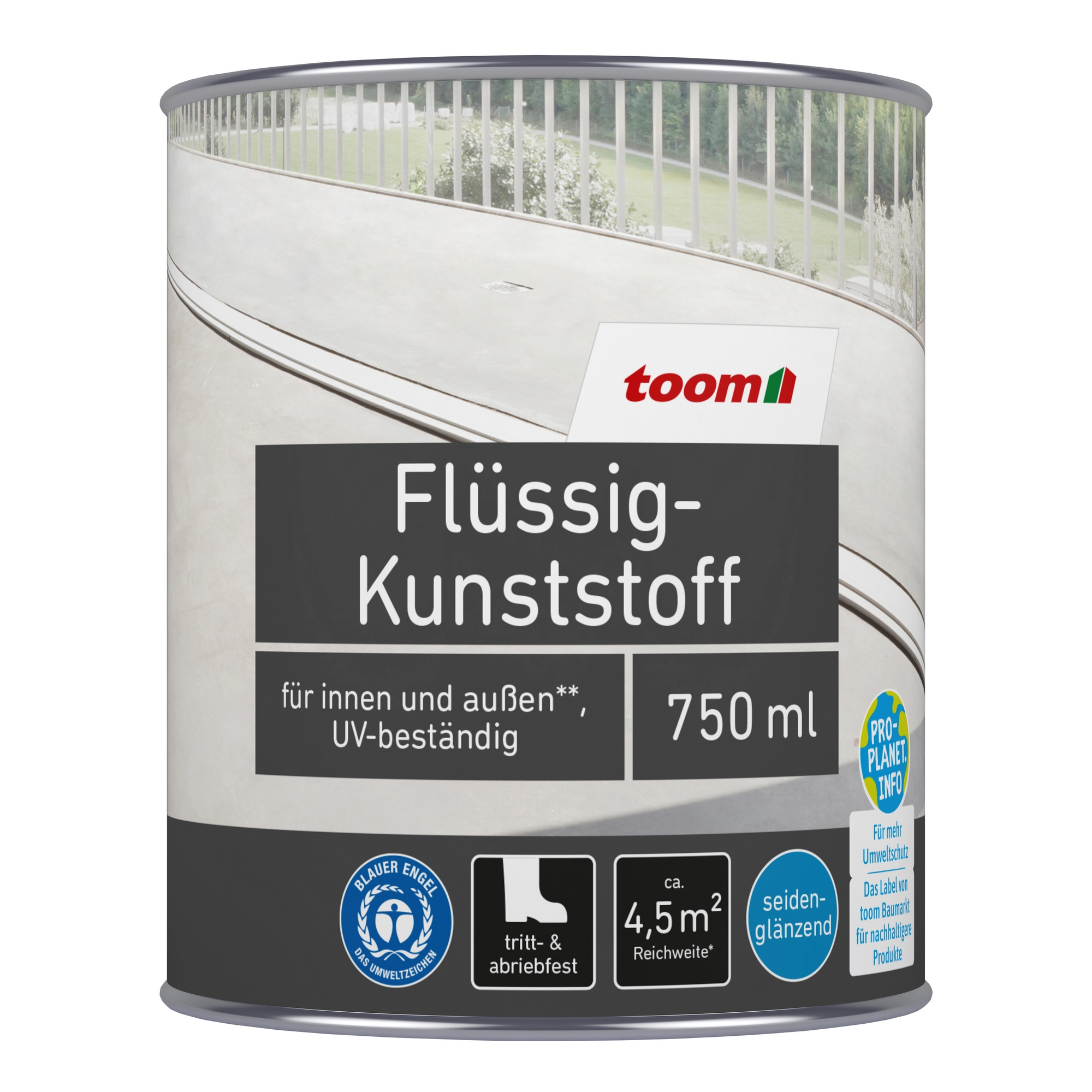 toom Flüssigkunststoff reinweiß 750 ml