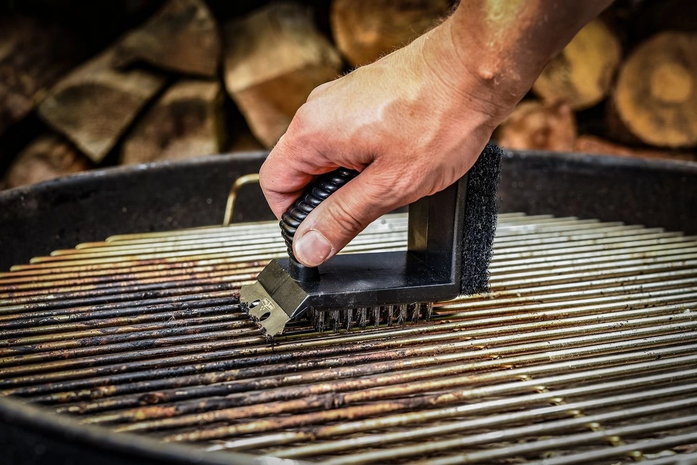 Grillfürst Grillbürste »Grillfürst 3in1 Handbürste mit Kratzer und Schwamm«