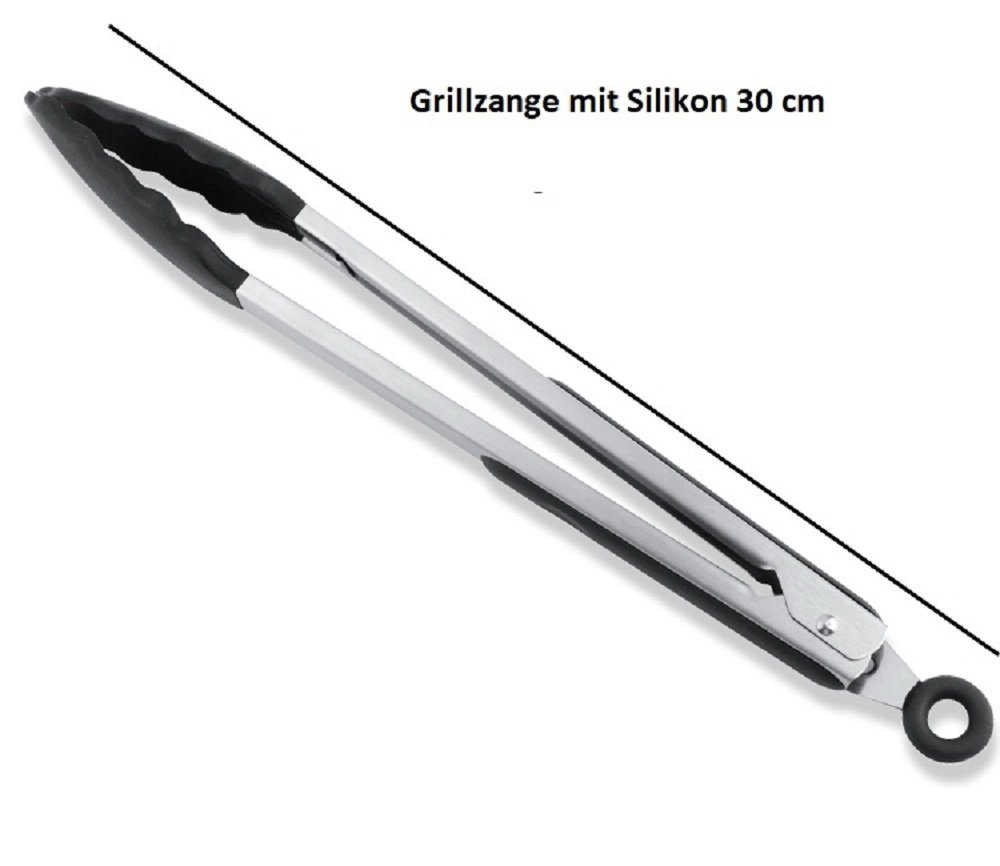 Profi Kochmesser Grillbürste »Grillbürstenset 3 teilig, Reinigungsbürste, Grillzange und Grillmatte«, (3-tlg)