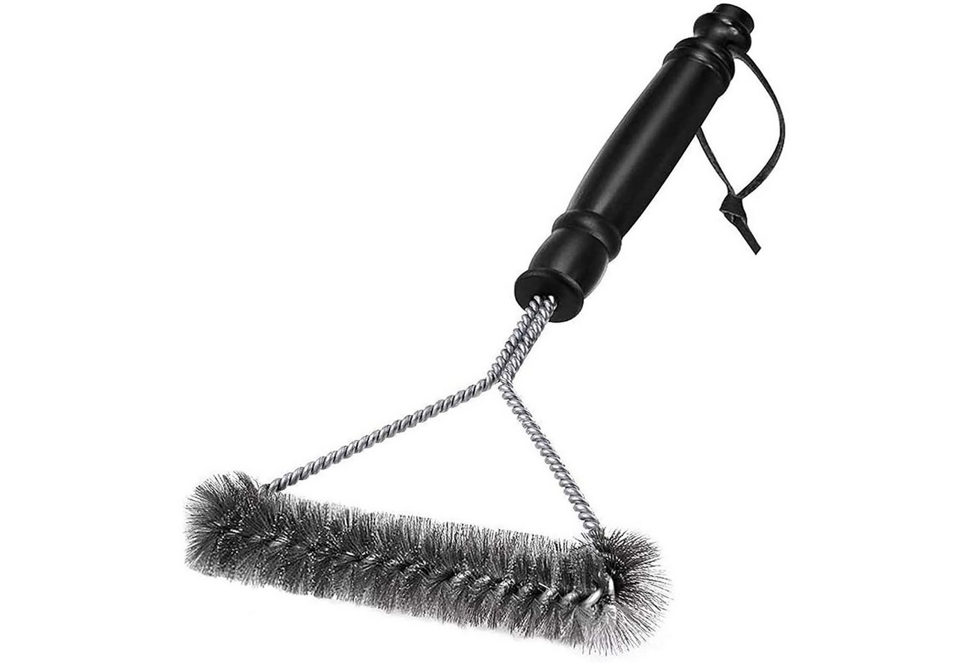 SHMSHNG Grillbürste, (1-tlg), Grillbürste 30 cm Langer Edelstahl Borsten PP Wärmedämmung Griff, BBQ Grill Bürste