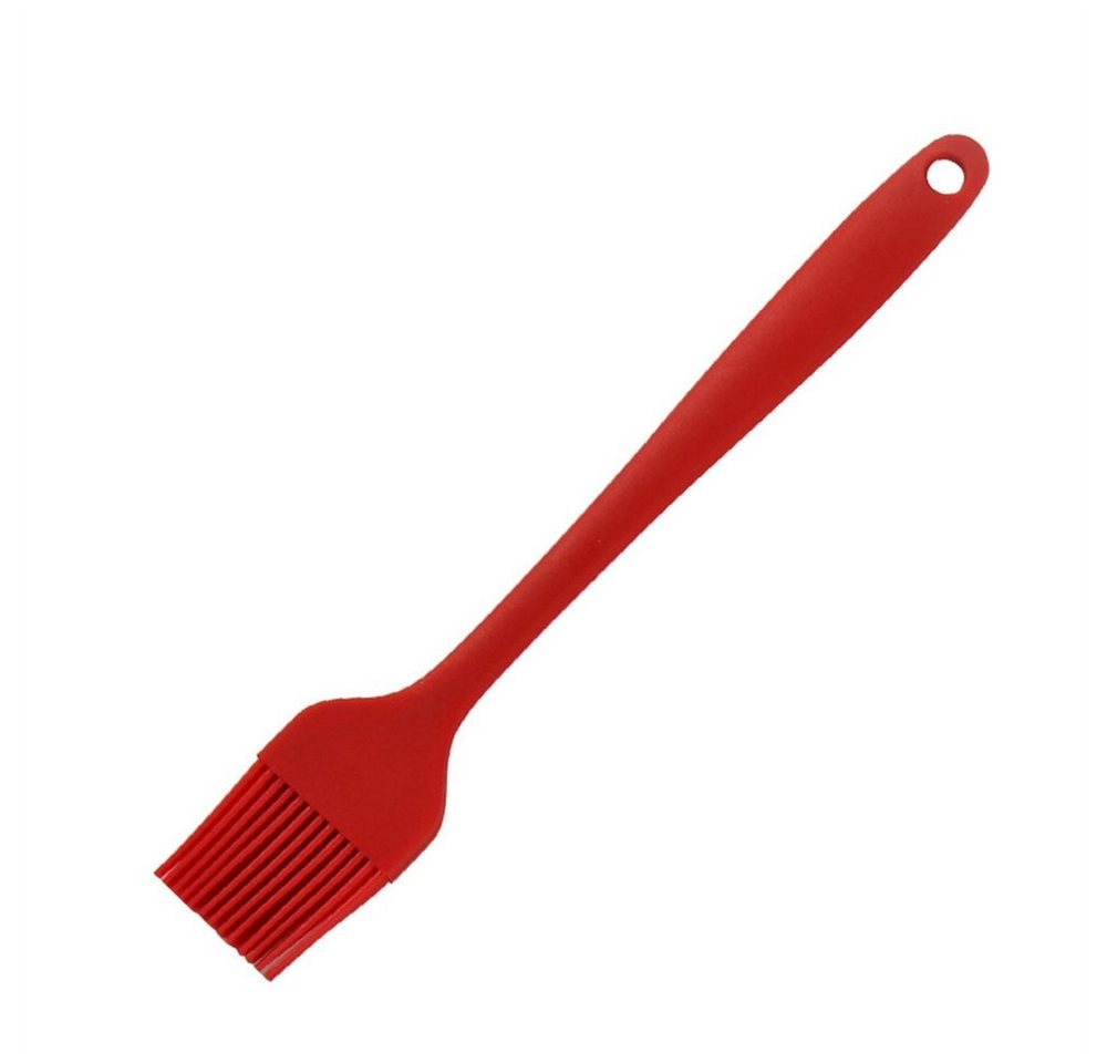 SHMSHNG Grillbürste »2 Stücke 21cm Silikon Backpinsel Basting Gebäckbürste Grillbürste Gebäck Kochbürste Öl Backbürsten Hitzebeständige Küche Pinsel Lebensmittel Spülmaschinengeeignet Backbürste Farbe Rot«, (Economy-Paket), hohe Temperaturbeständigkeit bi