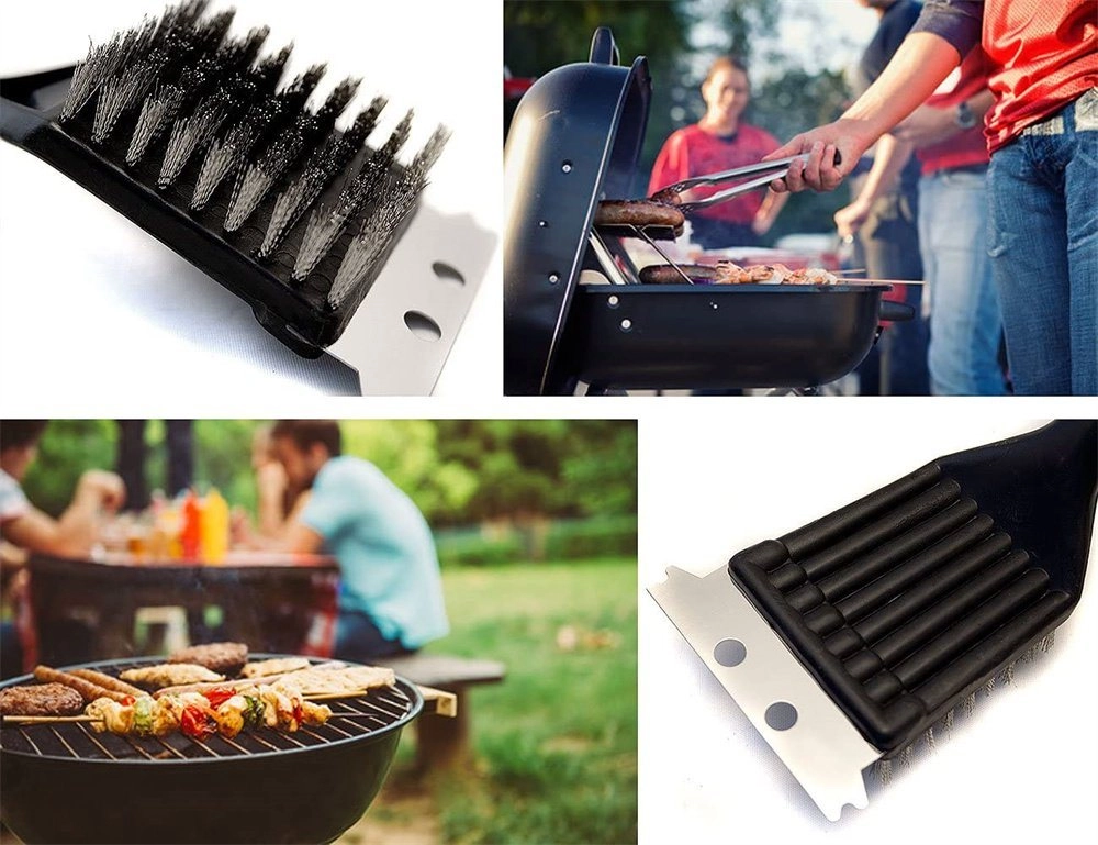 SHMSHNG Grillbürste »Profi Edelstahl Grill-Reinigungsbürste Draht-Bürste«