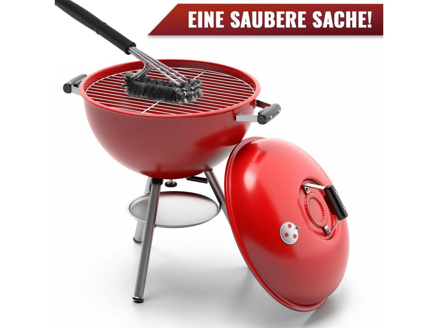 natumo Grillbürste »50cm Edelstahl Grillbürste«