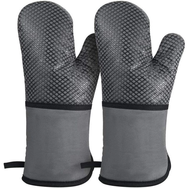 Jormftte Hitzeschutzhandschuhe »Ofenhandschuhe - höchste Qualität aus Baumwolle - hitzebeständige Backhandschuhe - extra lang und rutschfest«