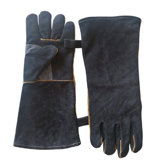 FeelGlad Hitzeschutzhandschuhe »1 Paar Grillhandschuhe fügen die Aluminiumfolie Futter Extrem hitzebeständig lang in Universalgröße, Ofenhandschuhe, Kaminhandschuhe für Barbecue, Küche, Backofen, Mikrowellenherd«