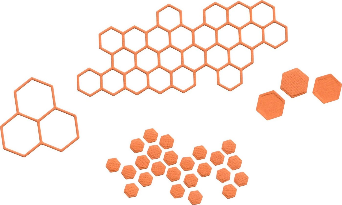 FINDit Motivschablone »Stanzschablone Bienenwaben«, 4 Teile