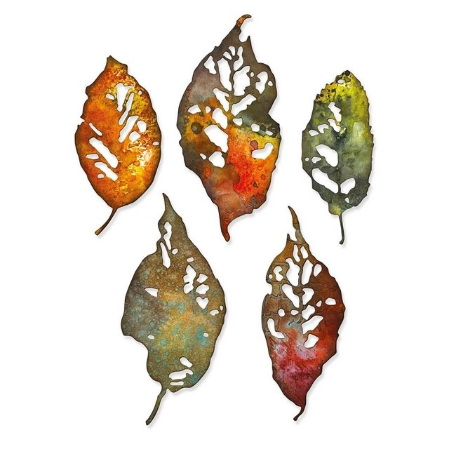 Sizzix Motivschablone »Leaf Fragments by Tim Holtz«, 5 Teile
