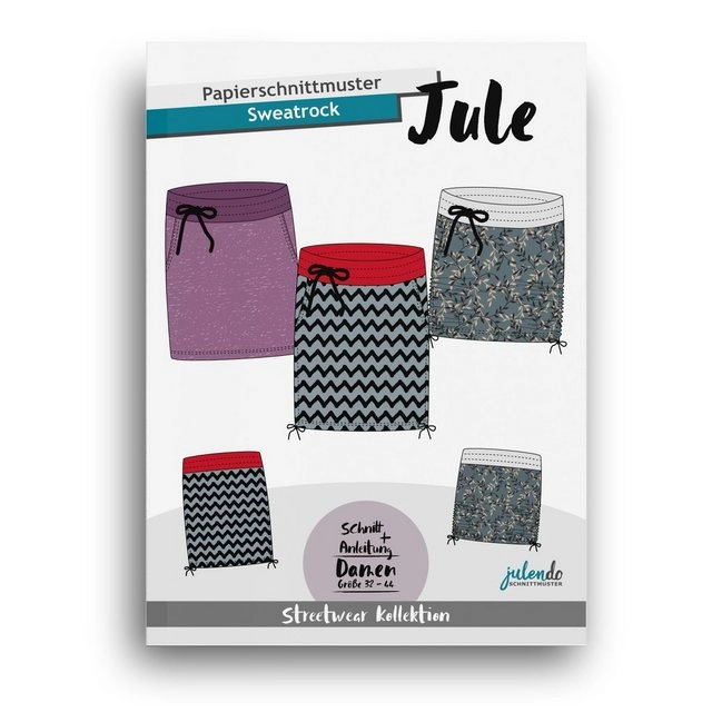 julendo Stoffschablone »Schnittmuster Sweatrock "Jule", Gr. 32 bis 44 (Sprache: Deutsch)«