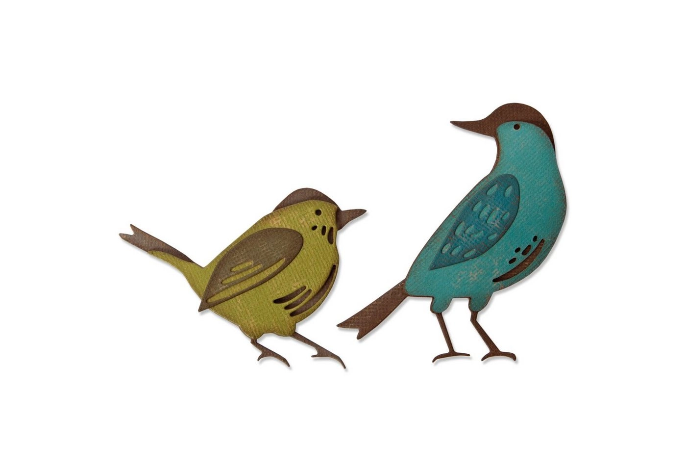 Sizzix Motivschablone »Feathered Friends«, 1 - 7 cm