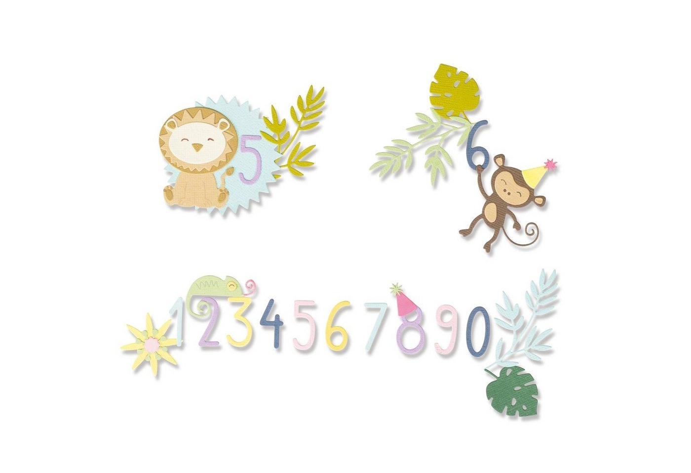 Sizzix Motivschablone »Jungle Fun«, 11 Teile