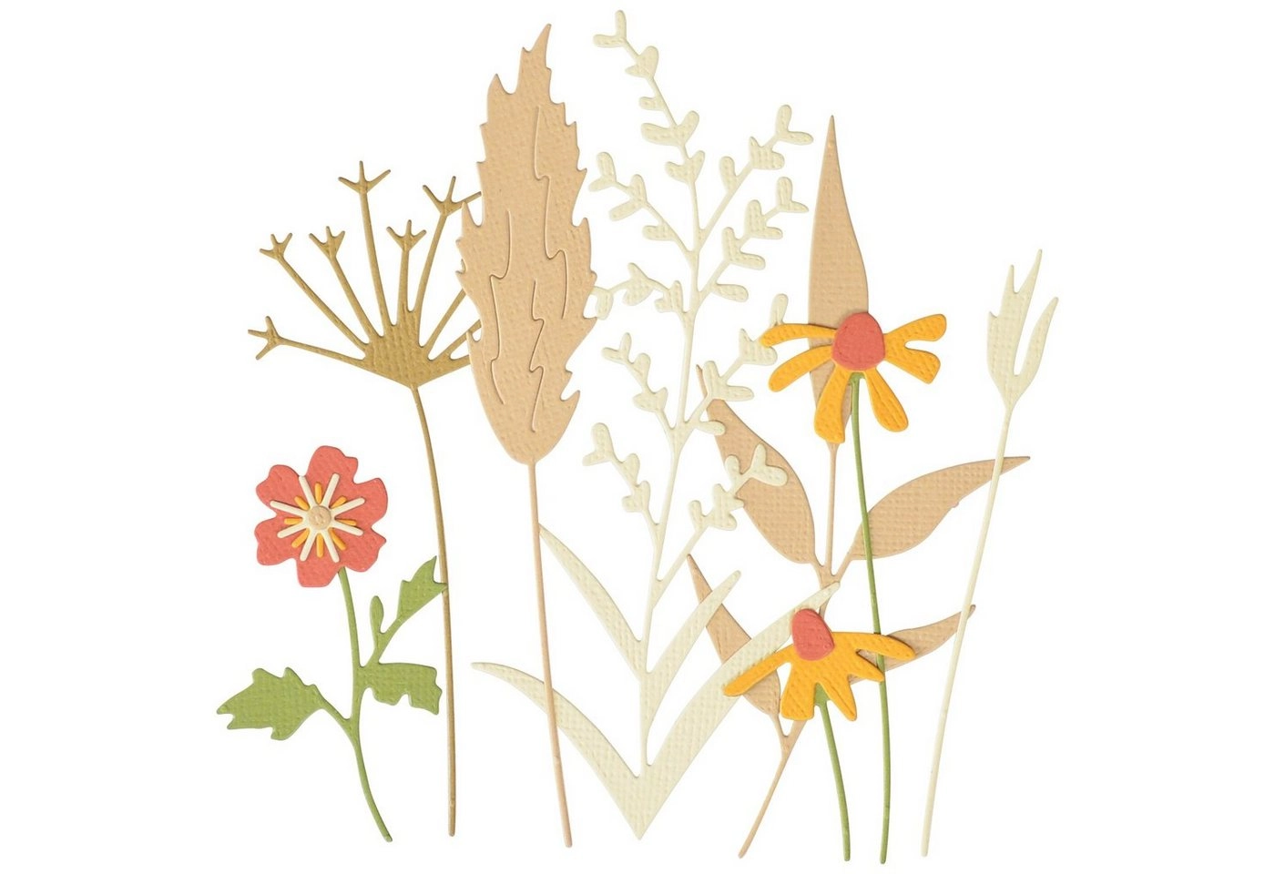 Sizzix Motivschablone »Thinlits Delicate Autumn Stems«, 8 Teile