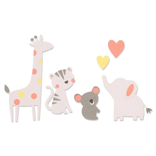 Sizzix Motivschablone »Zoo Friends«, 6 Teile