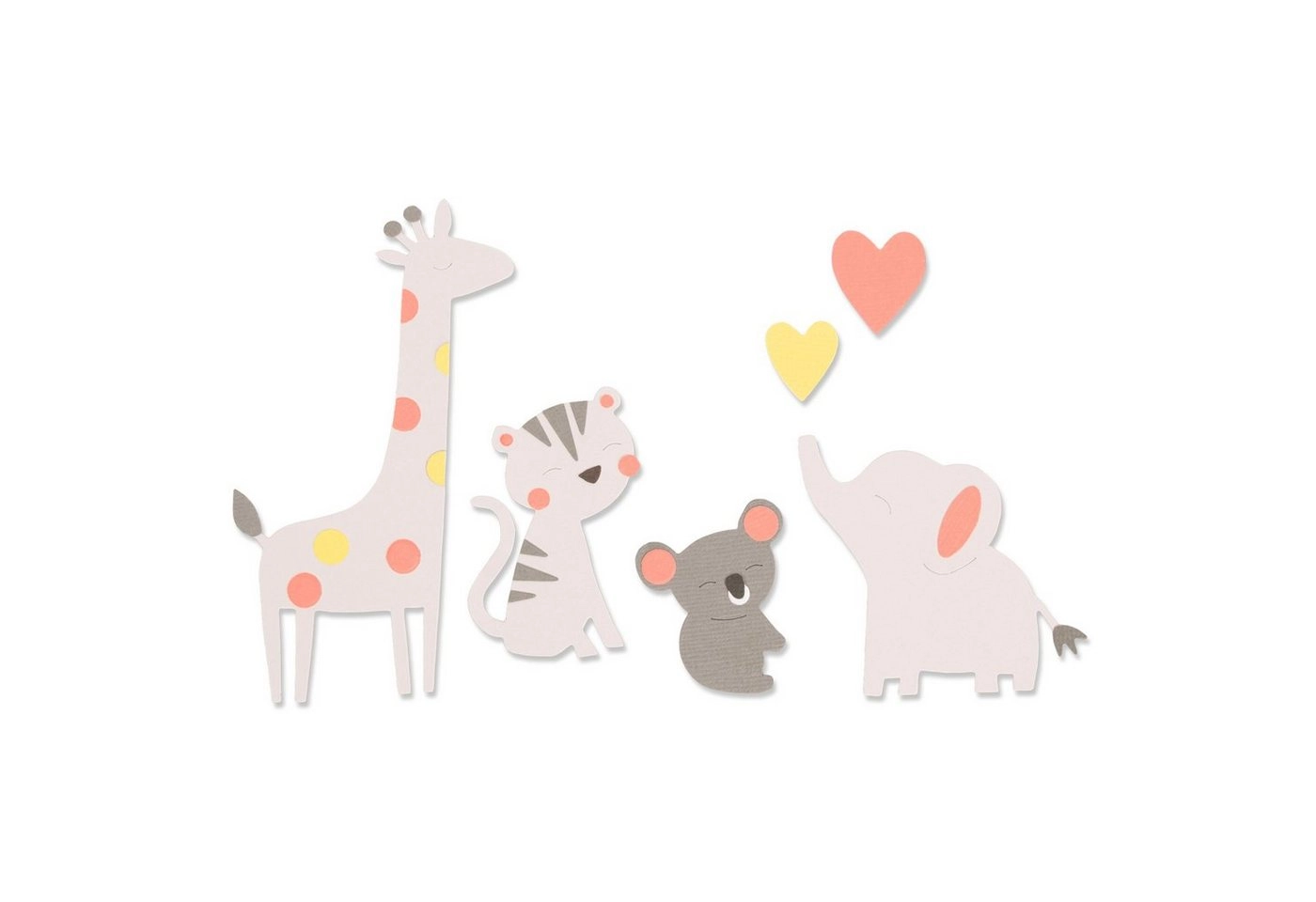 Sizzix Motivschablone »Zoo Friends«, 6 Teile