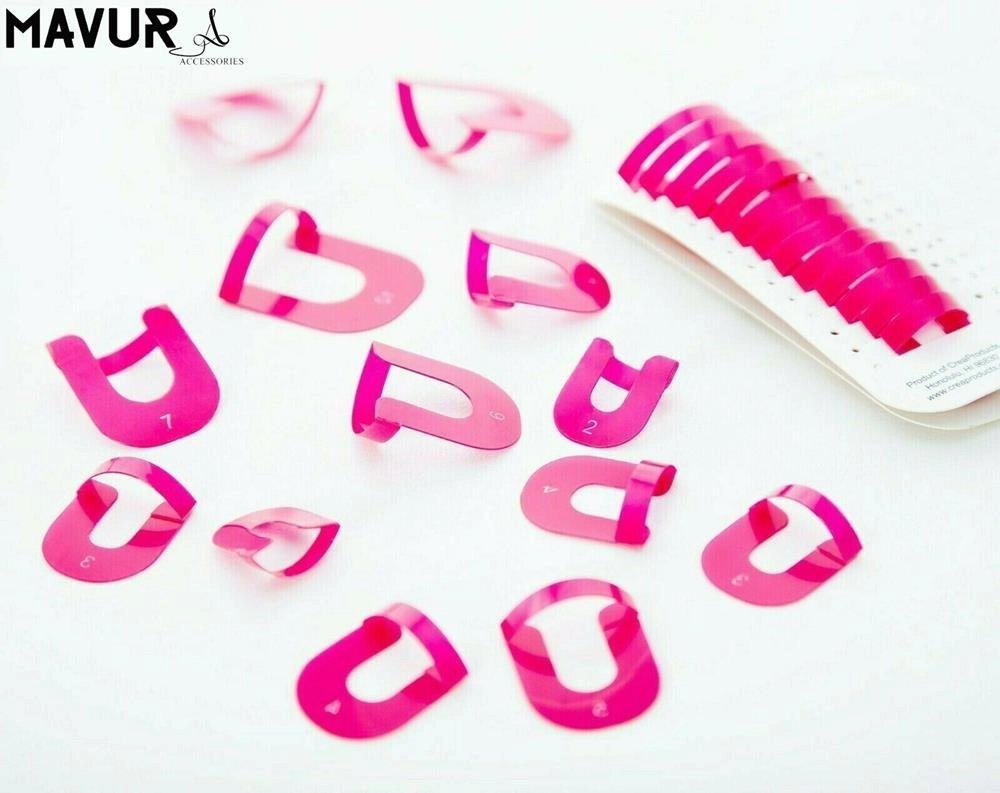 MAVURA Motivschablone »MAVURAccessoires CREANAIL Nagellack Schablone Lackierhilfe Muster Maniküre Nagelstempel Nagelschablone Fingernägel Nail Art [26 Stück]«