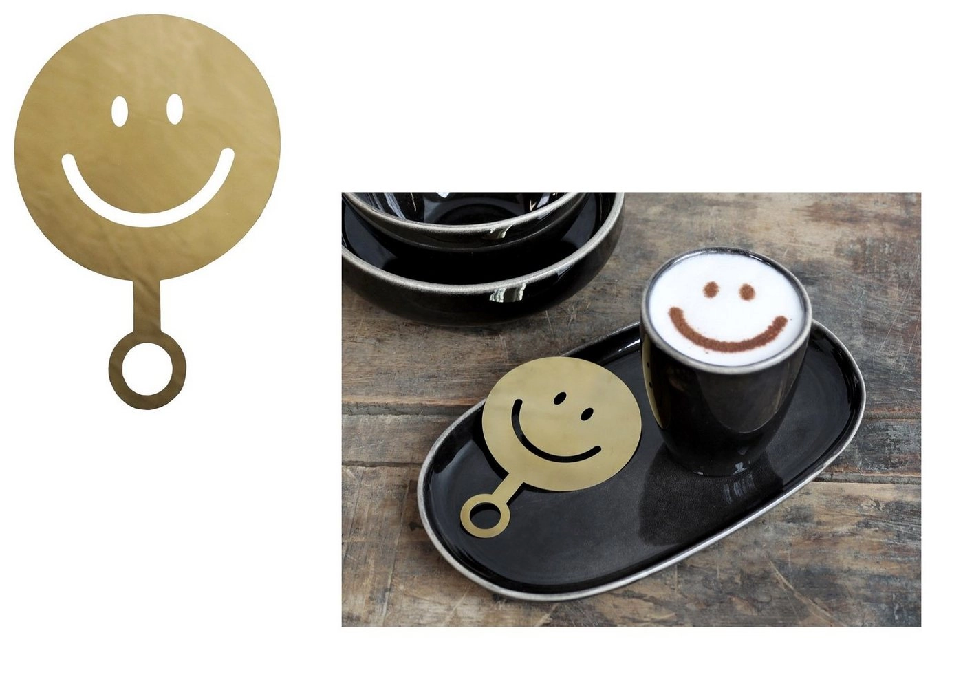 Chic Antique Motivschablone »Kaffee Schablone Smiley Chic Antique 61646-13«