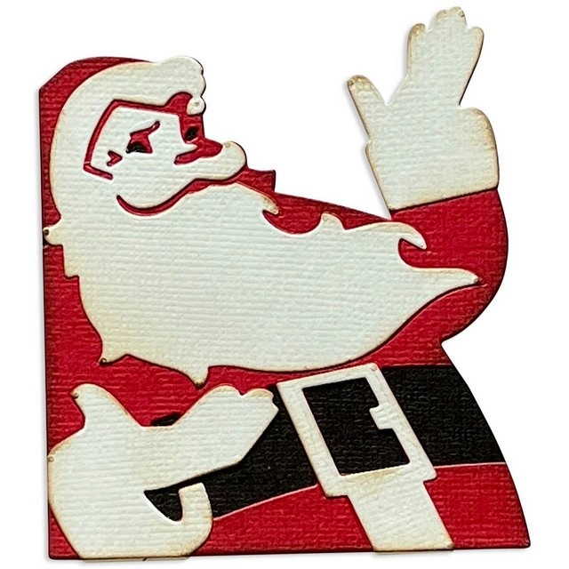 Sizzix Motivschablone »Thinlits Retro Santa by Tim Holtz«, 6 Teile