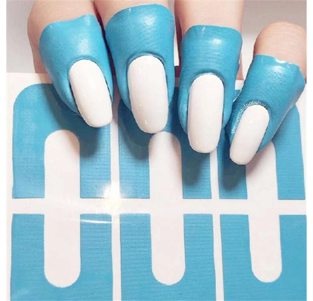 Jormftte Bordürenschablone »Nagellack Schablone, Nail Painting Guide, Wiederverwendbar Nägel Edge«