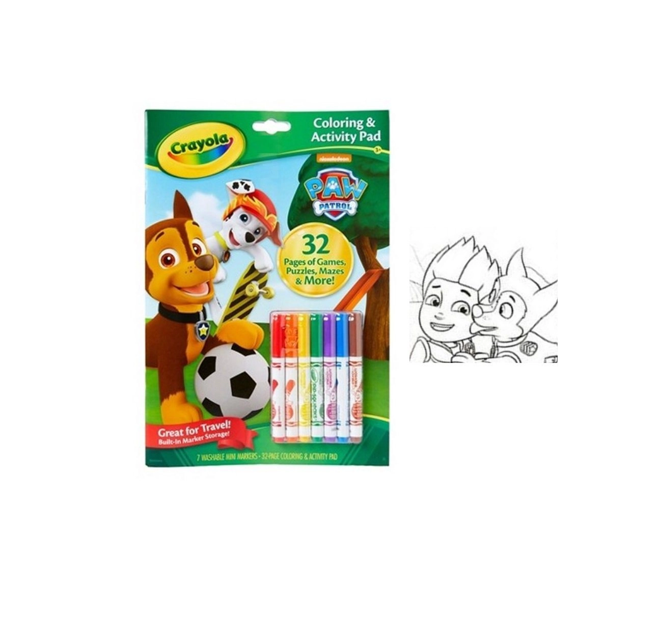 Crayola® Zeichenschablone »Malbuch und Stifte kreativ Malset Paw Patrol -20x29cm-«