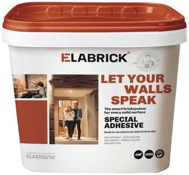 Elabrick Klebstoff »55303«, Spezialkleber Verblender, 15 kg, zementgrau