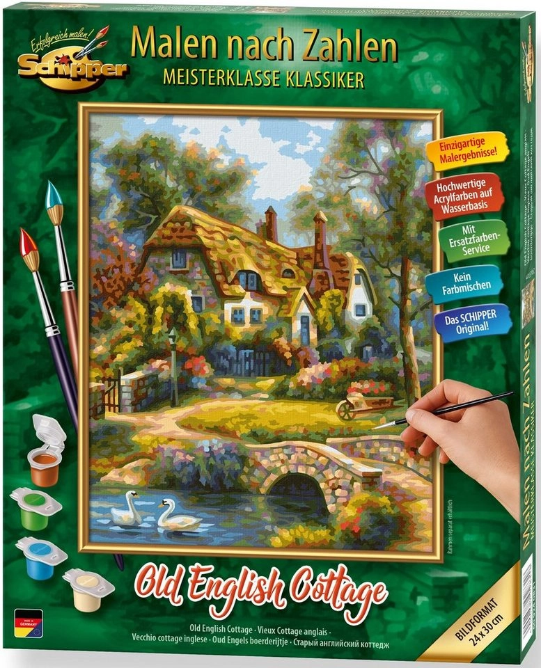 Schipper Malen nach Zahlen »Meisterklasse Klassiker - Old English Cottage«, Made in Germany