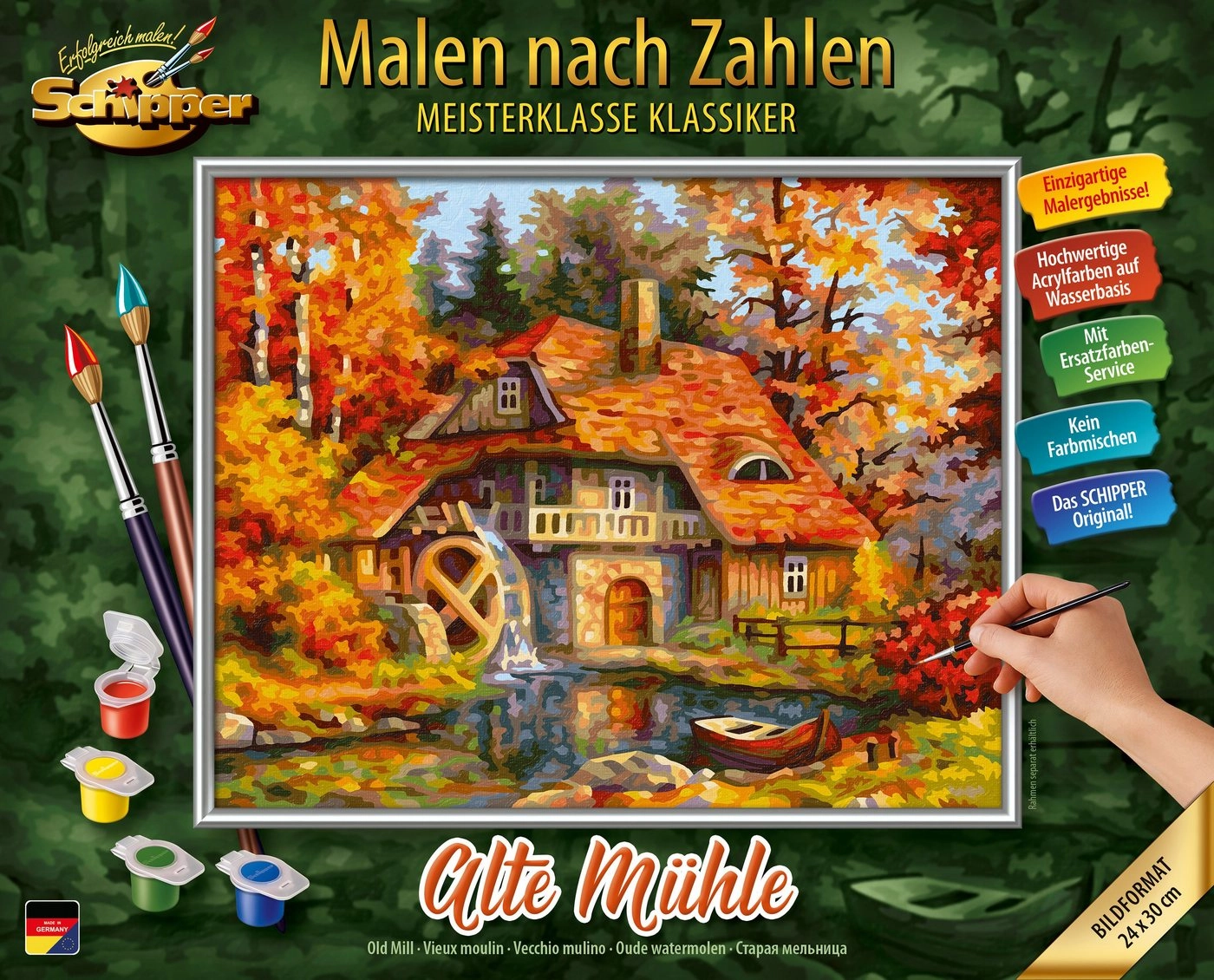 Schipper Malen nach Zahlen »Meisterklasse Premium - Alte Mühle«, Made in Germany