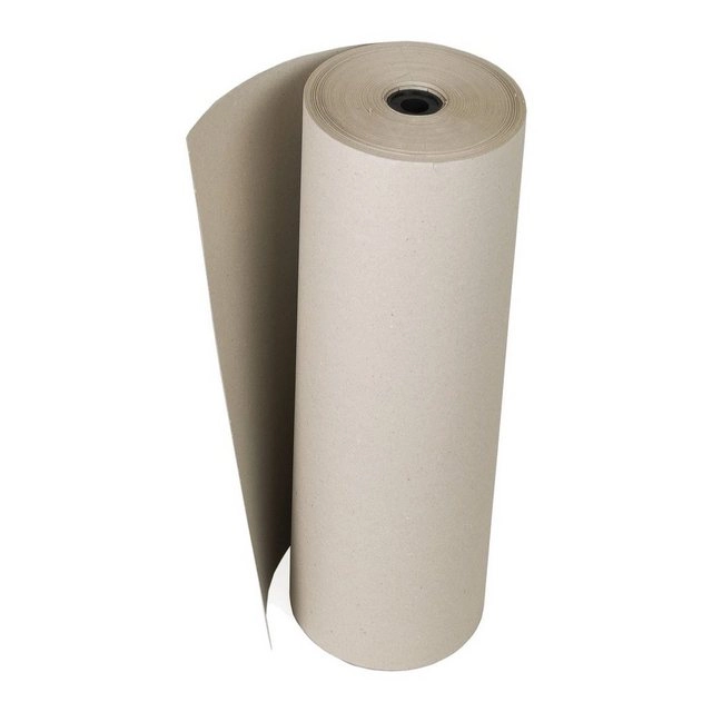 KK Verpackungen Seidenpapier, Rollen-Schrenzpapier Packpapier Füllmaterial 0,75x 250m 120g/m² Grau