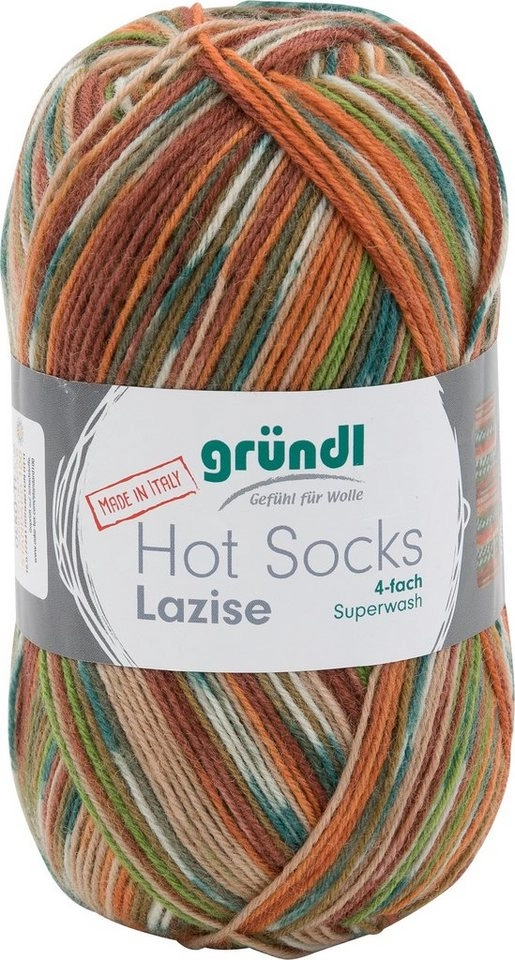 Gründl »Hot Socks Lazise« Häkelwolle, 4-fach, 100 g