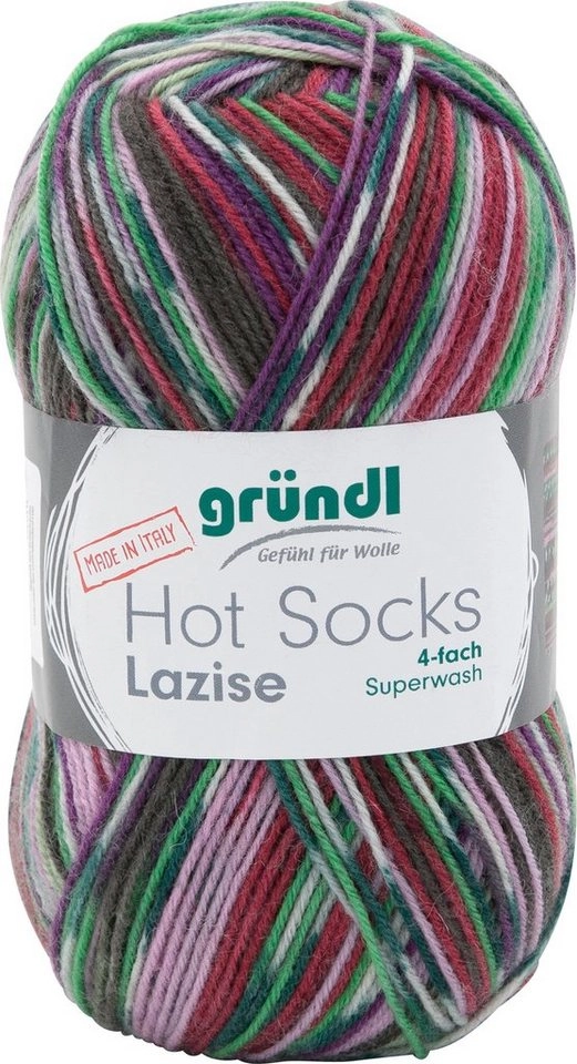 Gründl »Hot Socks Lazise« Häkelwolle, 4-fach, 100 g