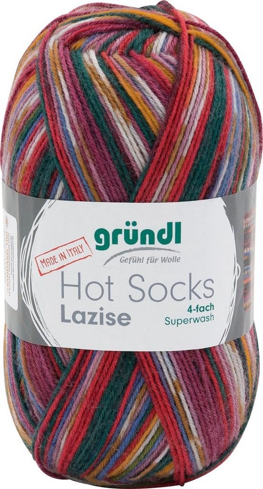 Gründl »Hot Socks Lazise« Häkelwolle, 4-fach, 100 g